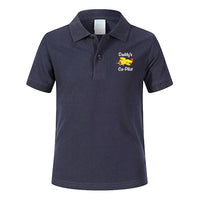 Thumbnail for Daddy's CoPilot (Propeller2) Designed Children Polo T-Shirts