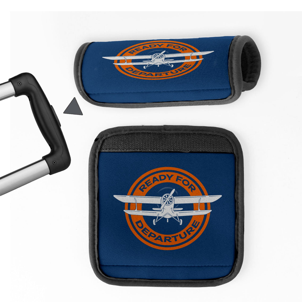 Ready for Departure Designed Neoprene Luggage Handle Covers