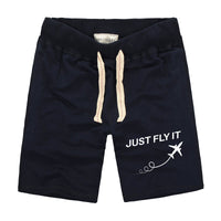 Thumbnail for Just Fly It Designed Cotton Shorts