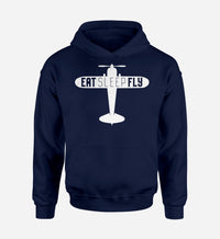 Thumbnail for Eat Sleep Fly & Propeller Designed Hoodies