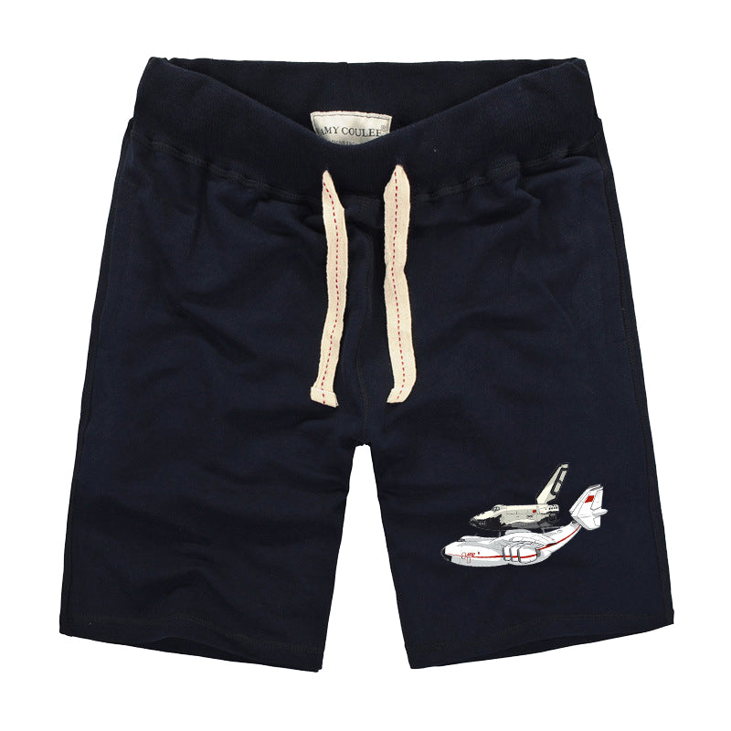 Buran & An-225 Designed Cotton Shorts