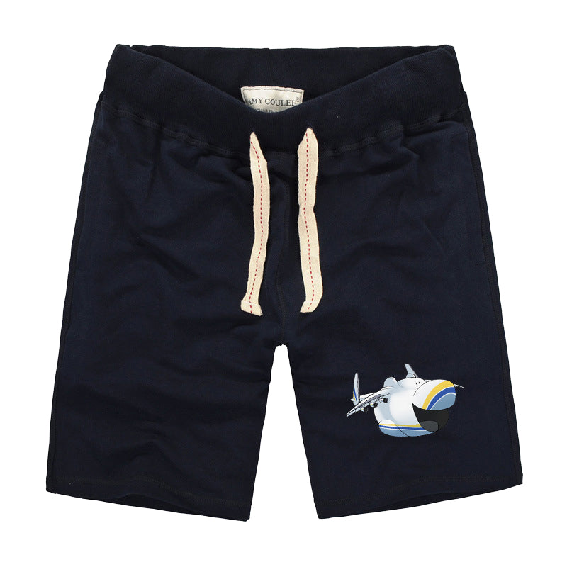 Antonov 225 Mouth Designed Cotton Shorts