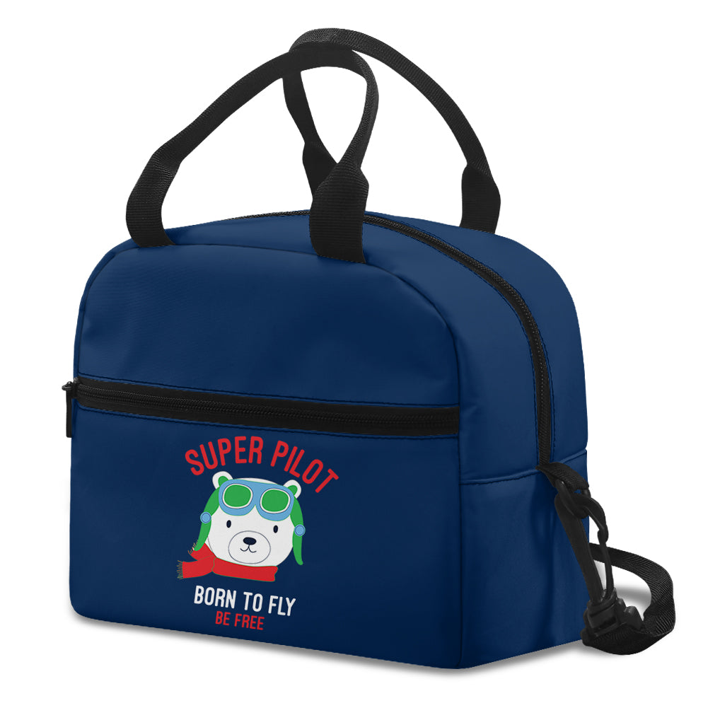 Super Pilot - Born To Fly Designed Lunch Bags