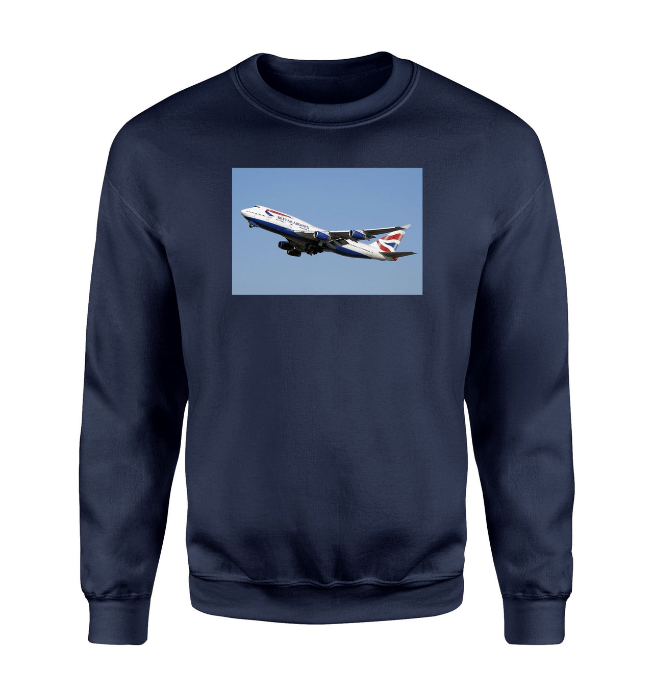 Departing British Airways Boeing 747 Designed Sweatshirts