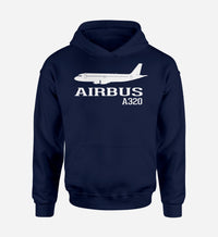 Thumbnail for Airbus A320 Printed Designed Hoodies
