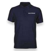 Thumbnail for Gulfstream & Text Designed Polo T-Shirts