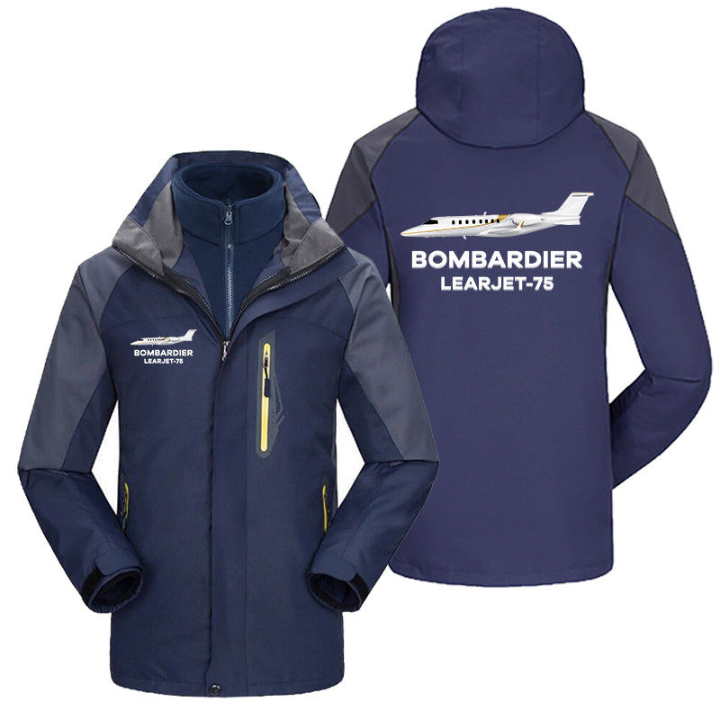 The Bombardier Learjet 75 Designed Thick Skiing Jackets