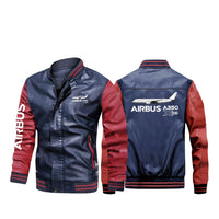Thumbnail for The Airbus A350 WXB Designed Stylish Leather Bomber Jackets