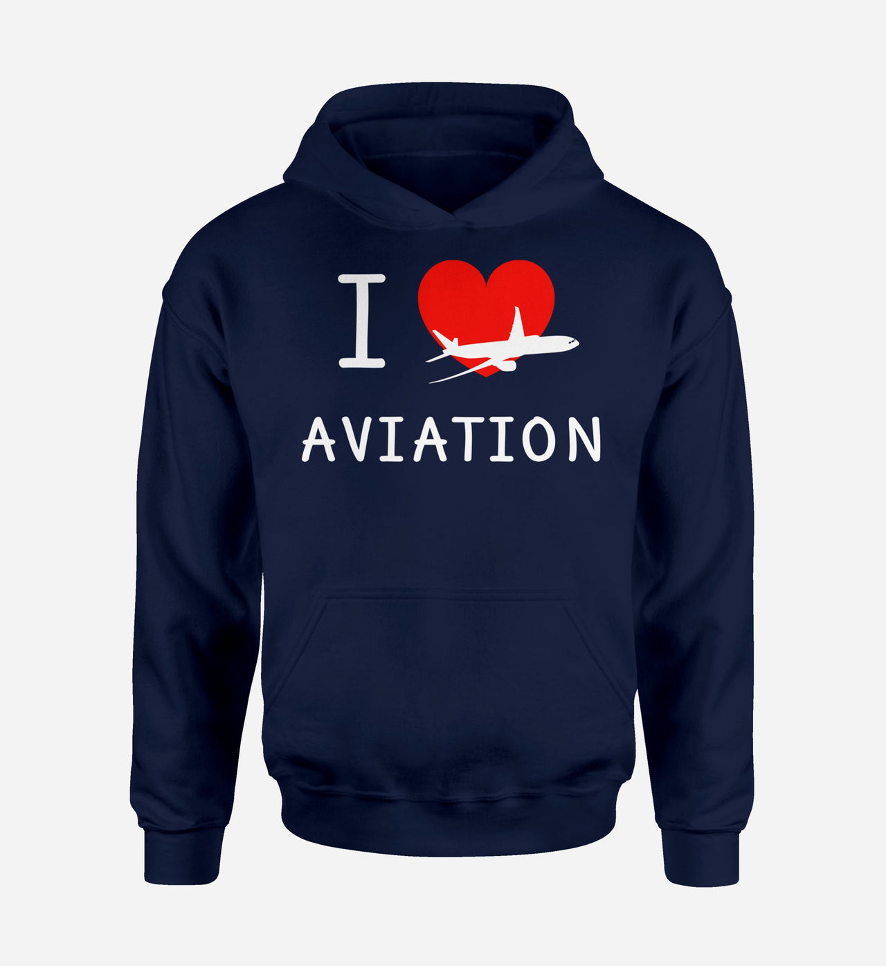 I Love Aviation Designed Hoodies