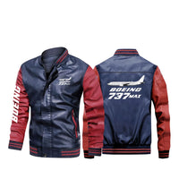 Thumbnail for The Boeing 737Max Designed Stylish Leather Bomber Jackets