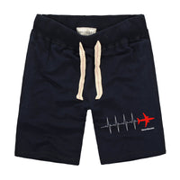 Thumbnail for Aviation Heartbeats Designed Cotton Shorts
