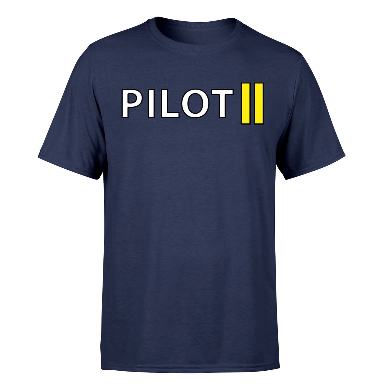 Pilot & Stripes (2 Lines) Designed T-Shirts