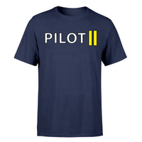 Thumbnail for Pilot & Stripes (2 Lines) Designed T-Shirts
