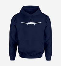 Thumbnail for Piper PA28 Silhouette Plane Designed Hoodies