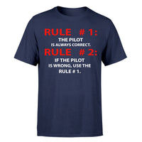 Thumbnail for Rule 1 - Pilot is Always Correct Designed T-Shirts