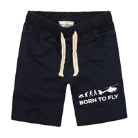 Thumbnail for Born To Fly Helicopter Designed Cotton Shorts