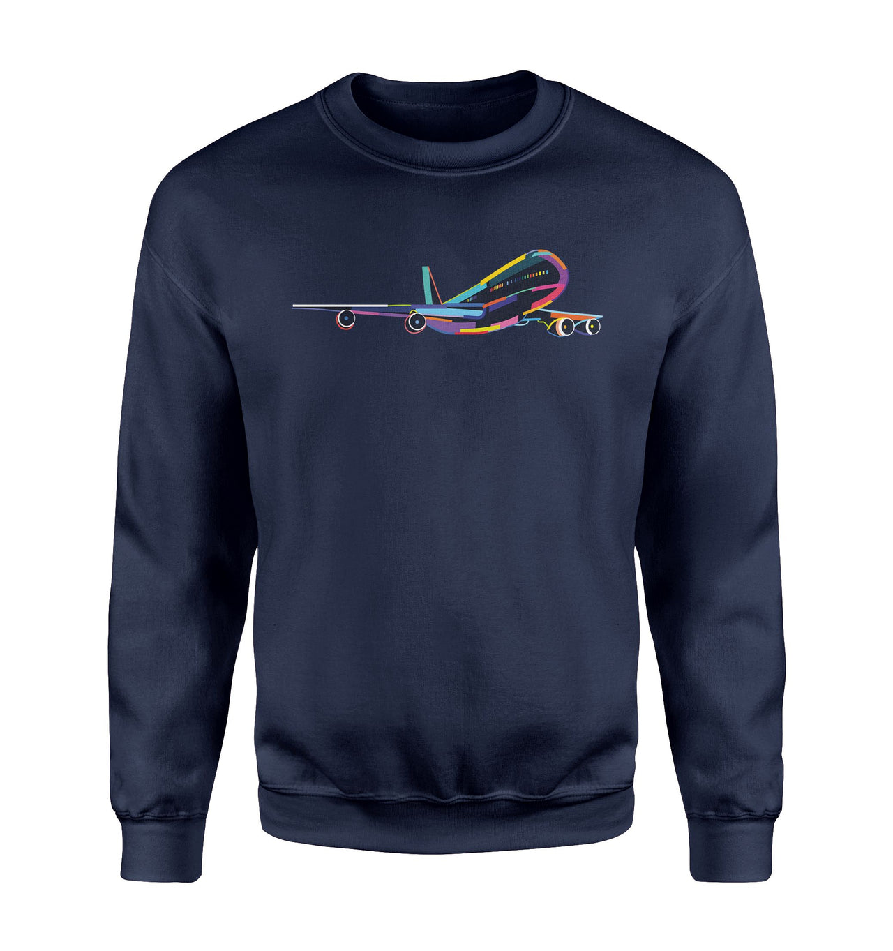 Multicolor Airplane Designed Sweatshirts