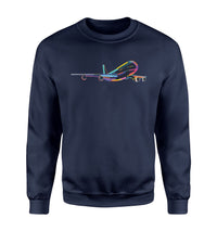 Thumbnail for Multicolor Airplane Designed Sweatshirts