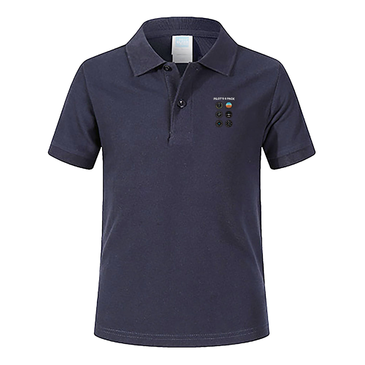 Pilot's 6 Pack Designed Children Polo T-Shirts