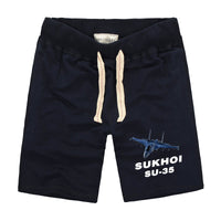Thumbnail for The Sukhoi SU-35 Designed Cotton Shorts