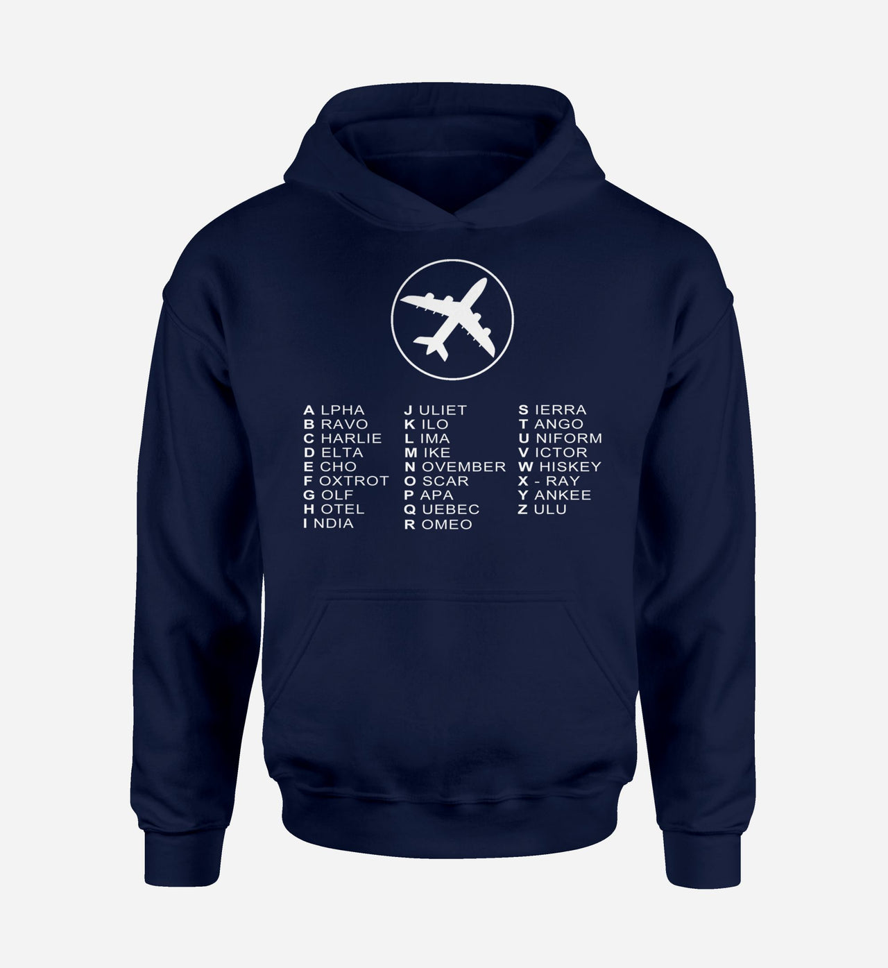 Aviation Alphabet 2 Designed Hoodies