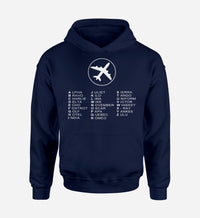 Thumbnail for Aviation Alphabet 2 Designed Hoodies