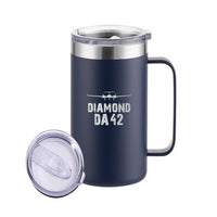 Thumbnail for Diamond DA42 & Plane Designed Stainless Steel Beer Mugs