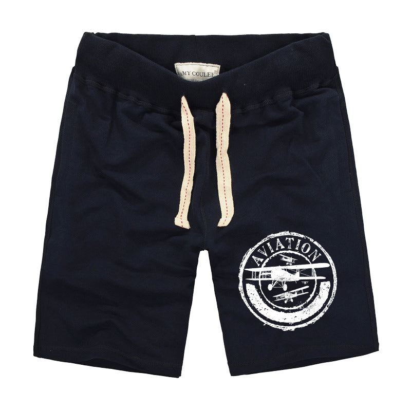 Aviation Lovers Designed Cotton Shorts