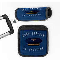 Thumbnail for Your Captain Is Speaking Designed Neoprene Luggage Handle Covers