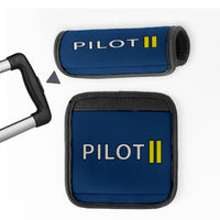 Thumbnail for Pilot & Stripes (2 Lines) Designed Neoprene Luggage Handle Covers