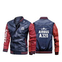 Thumbnail for Airbus A320 & Plane Designed Stylish Leather Bomber Jackets
