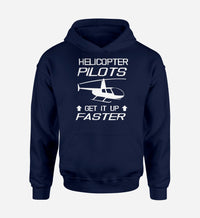 Thumbnail for Helicopter Pilots Get It Up Faster Designed Hoodies