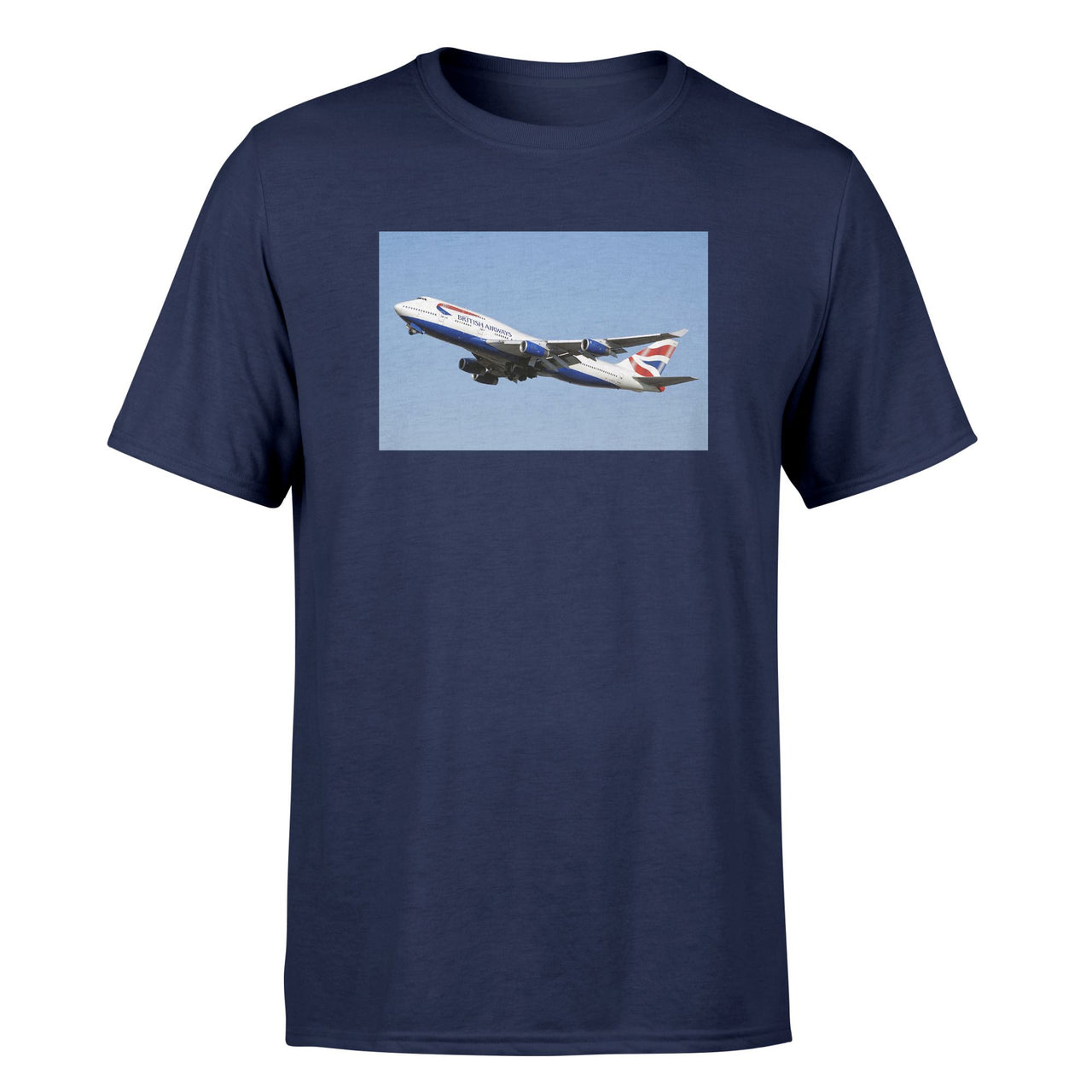 Departing British Airways Boeing 747 Designed T-Shirts