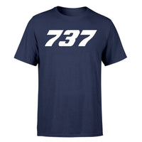 Thumbnail for 737 Flat Text Designed T-Shirts