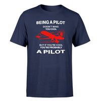 Thumbnail for If You're Cool You're Probably a Pilot Designed T-Shirts