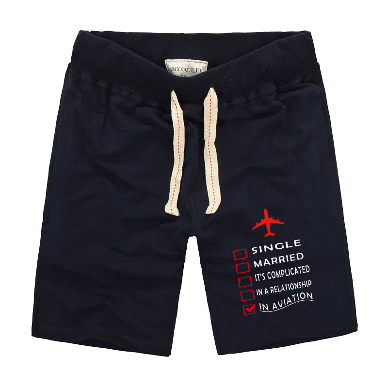 In Aviation Designed Cotton Shorts