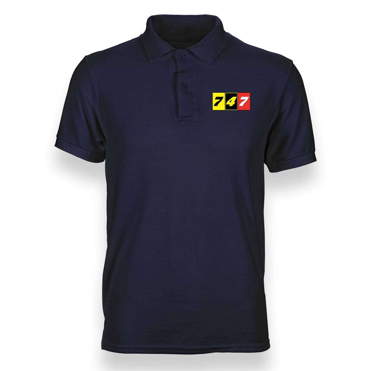Flat Colourful 747 Designed "WOMEN" Polo T-Shirts