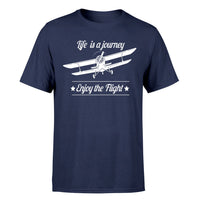 Thumbnail for Life is a journey Enjoy the Flight Designed T-Shirts