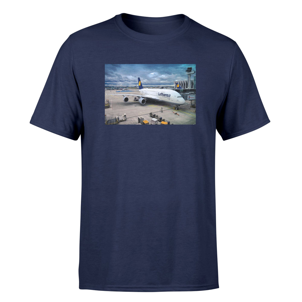 Lufthansa's A380 At The Gate Designed T-Shirts