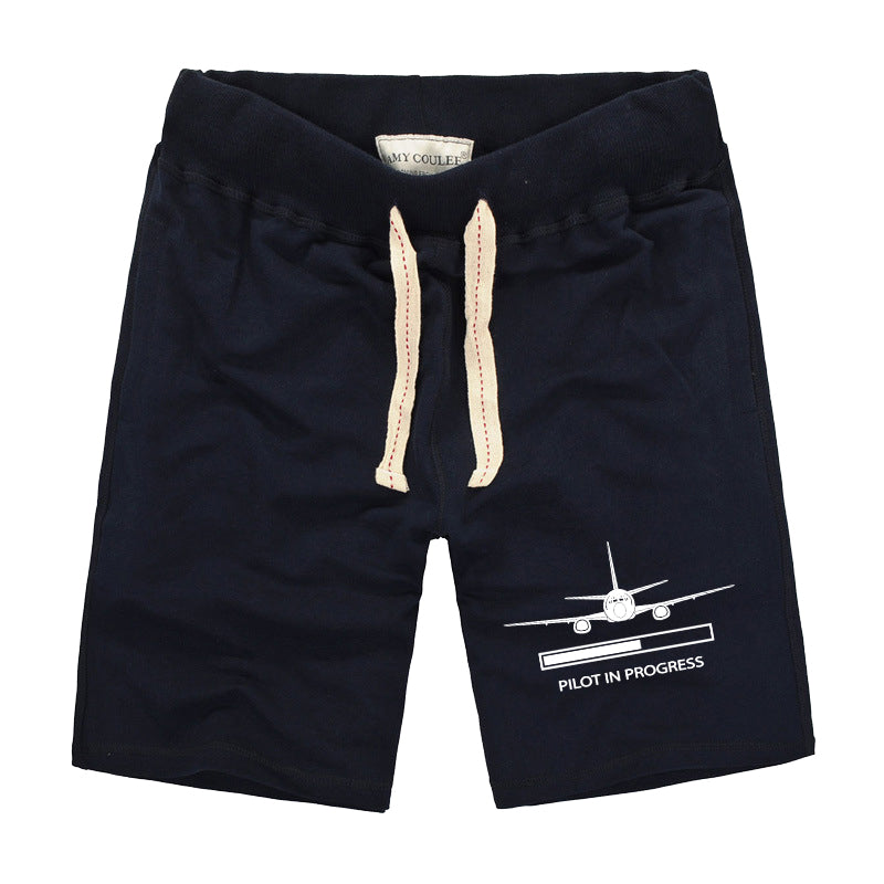 Pilot In Progress Designed Cotton Shorts