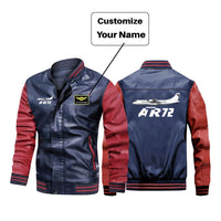 Thumbnail for The ATR72 Designed Stylish Leather Bomber Jackets
