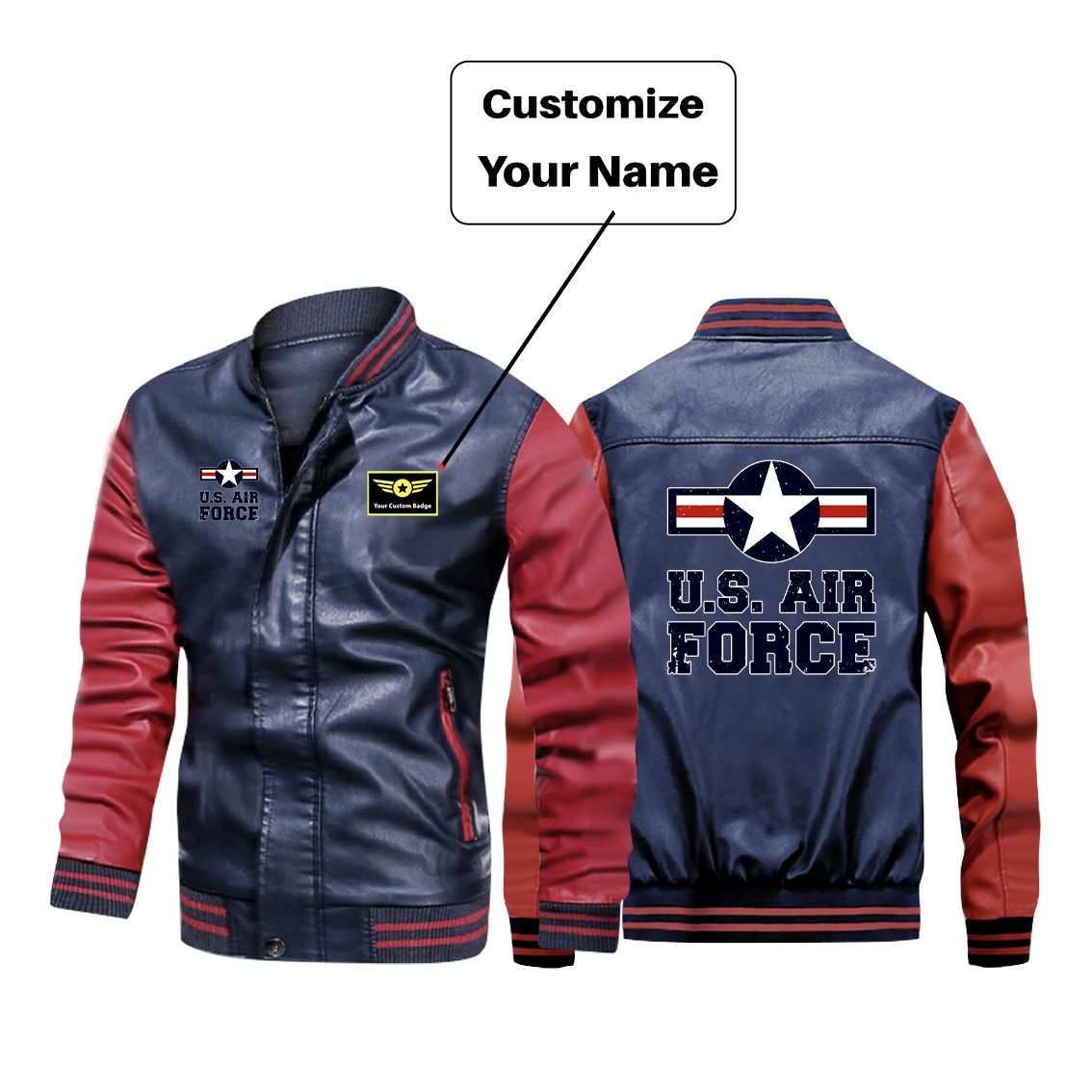 US Air Force Designed Stylish Leather Bomber Jackets