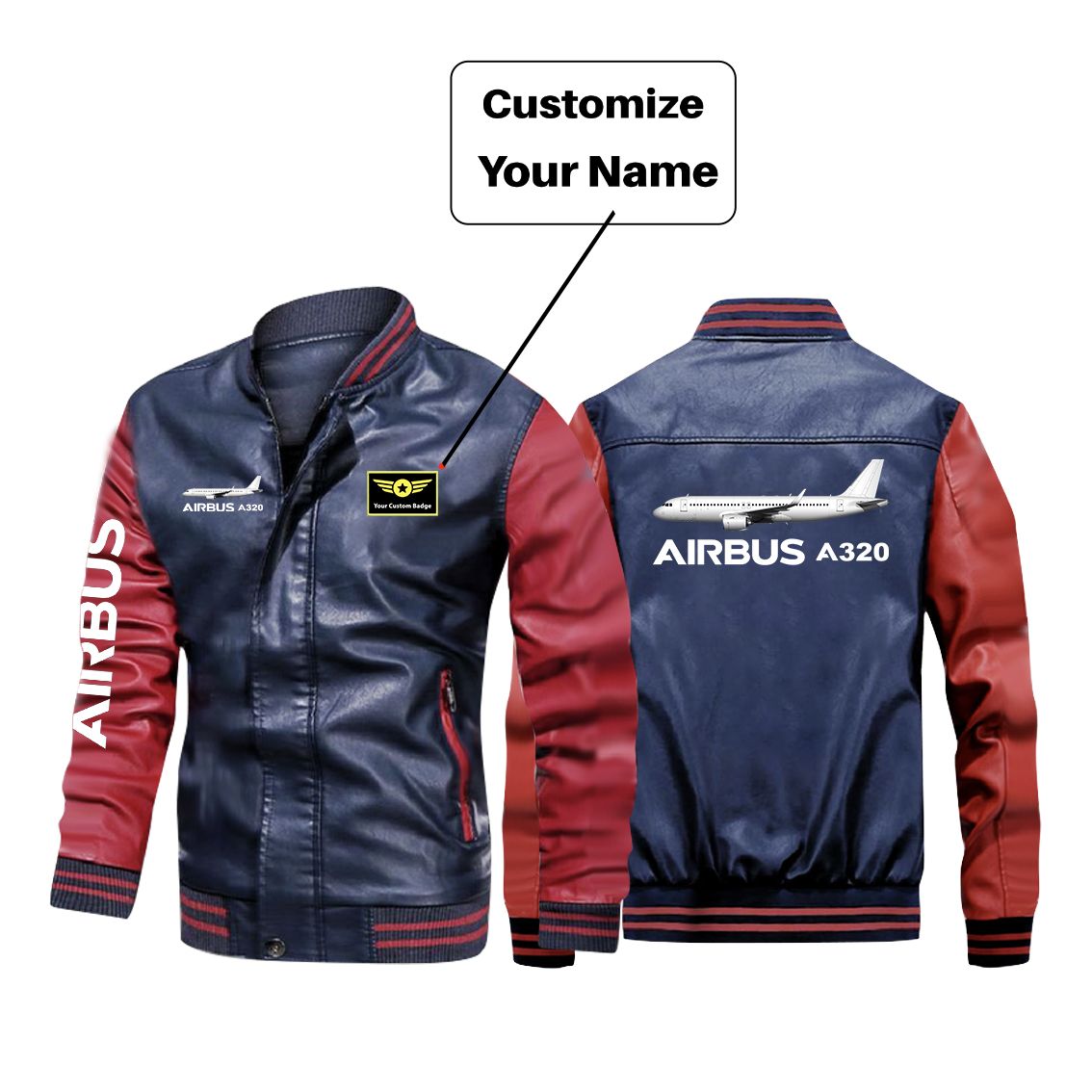 The Airbus A320 Designed Stylish Leather Bomber Jackets
