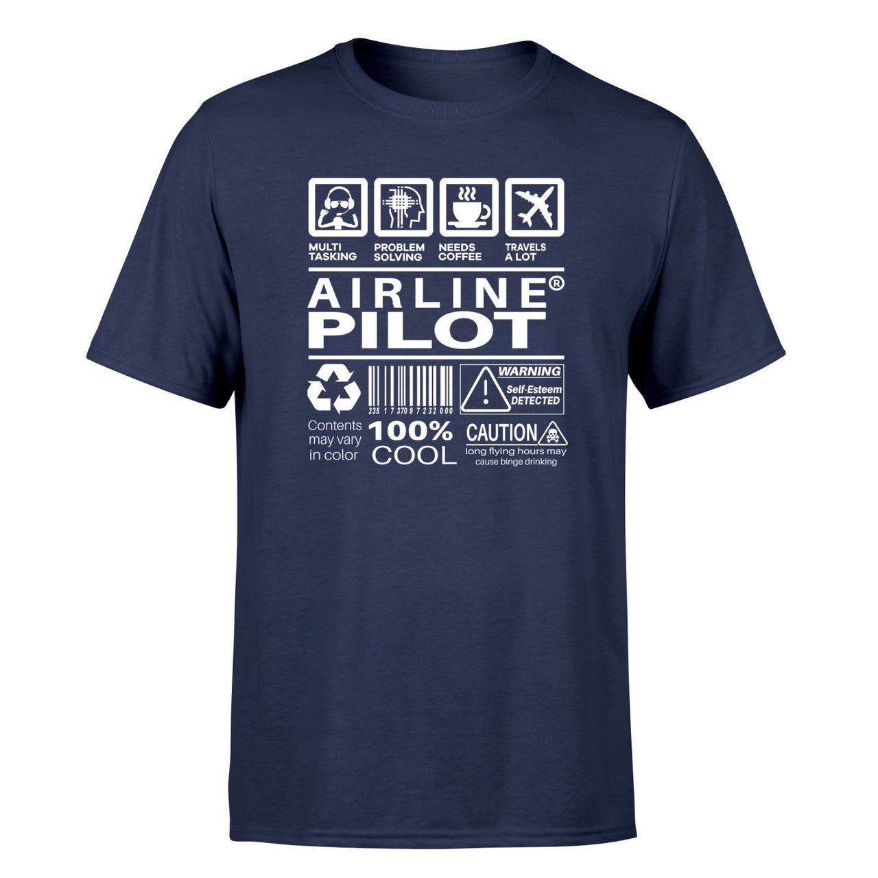 Airline Pilot Label Designed T-Shirts