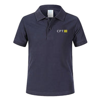 Thumbnail for CPT & 4 Lines Designed Children Polo T-Shirts