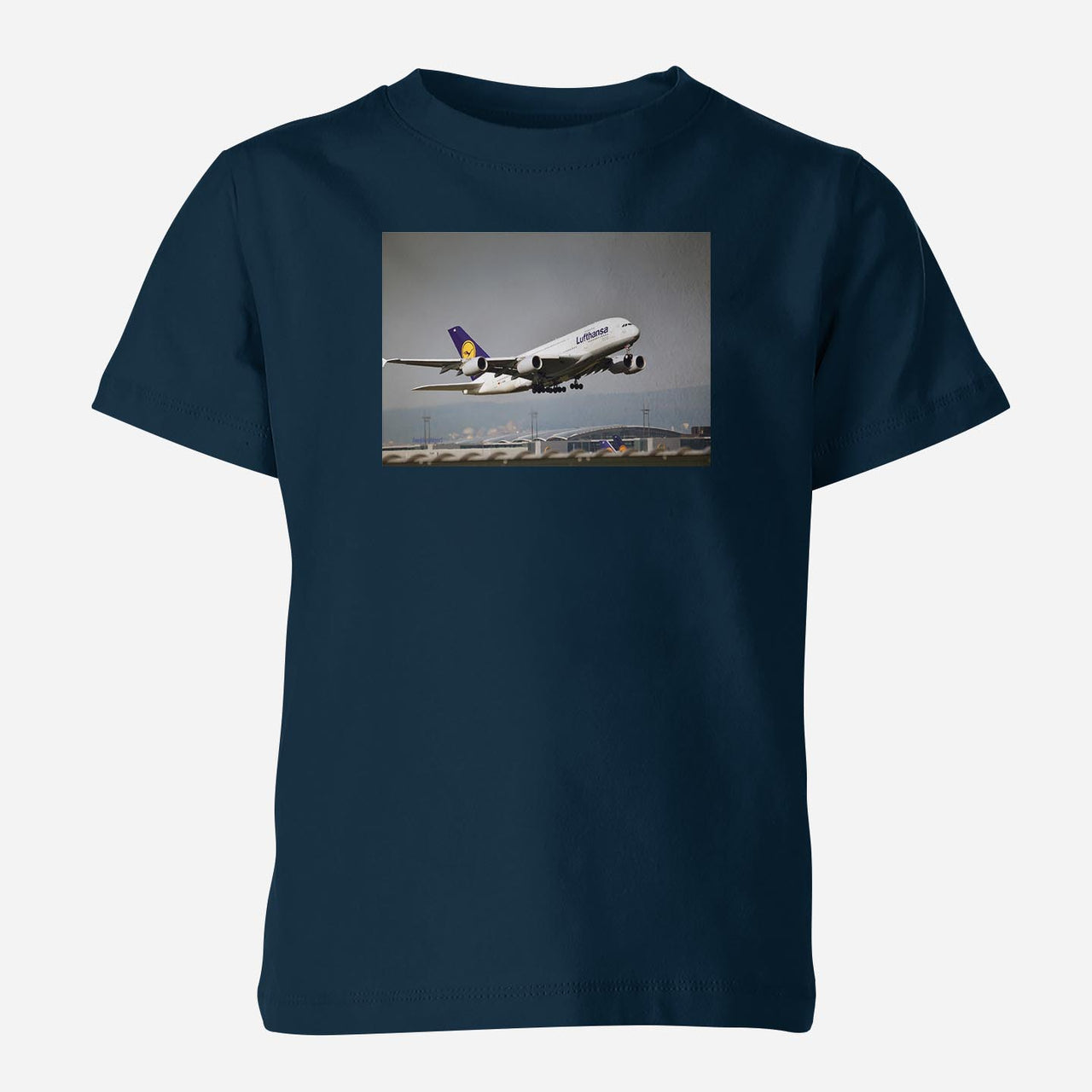 Departing Lufthansa A380 Designed Children T-Shirts