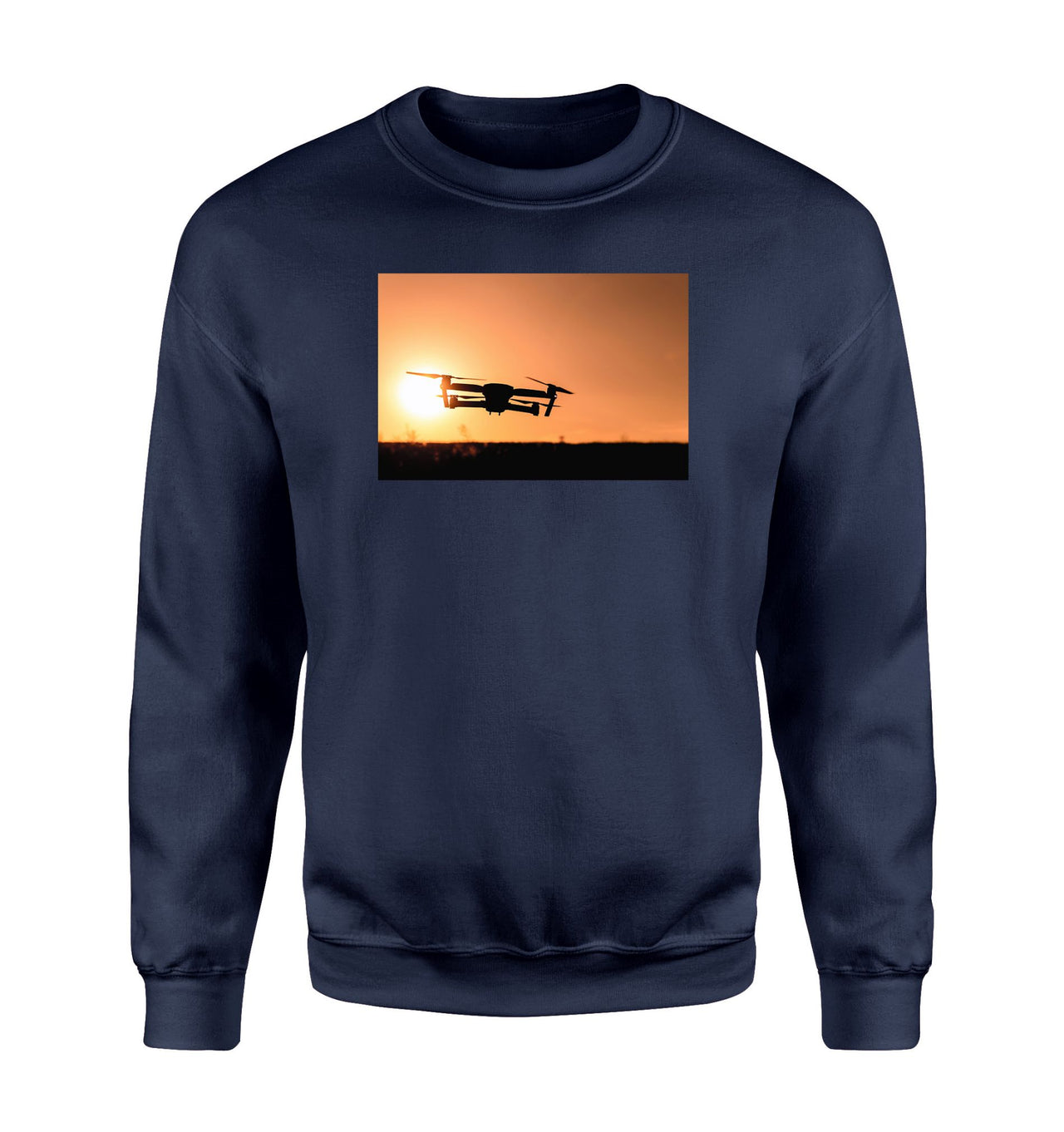 Amazing Drone in Sunset Designed Sweatshirts