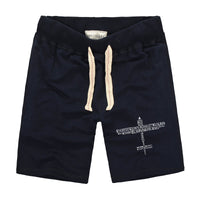 Thumbnail for Propeller Shape Aviation Alphabet Designed Cotton Shorts