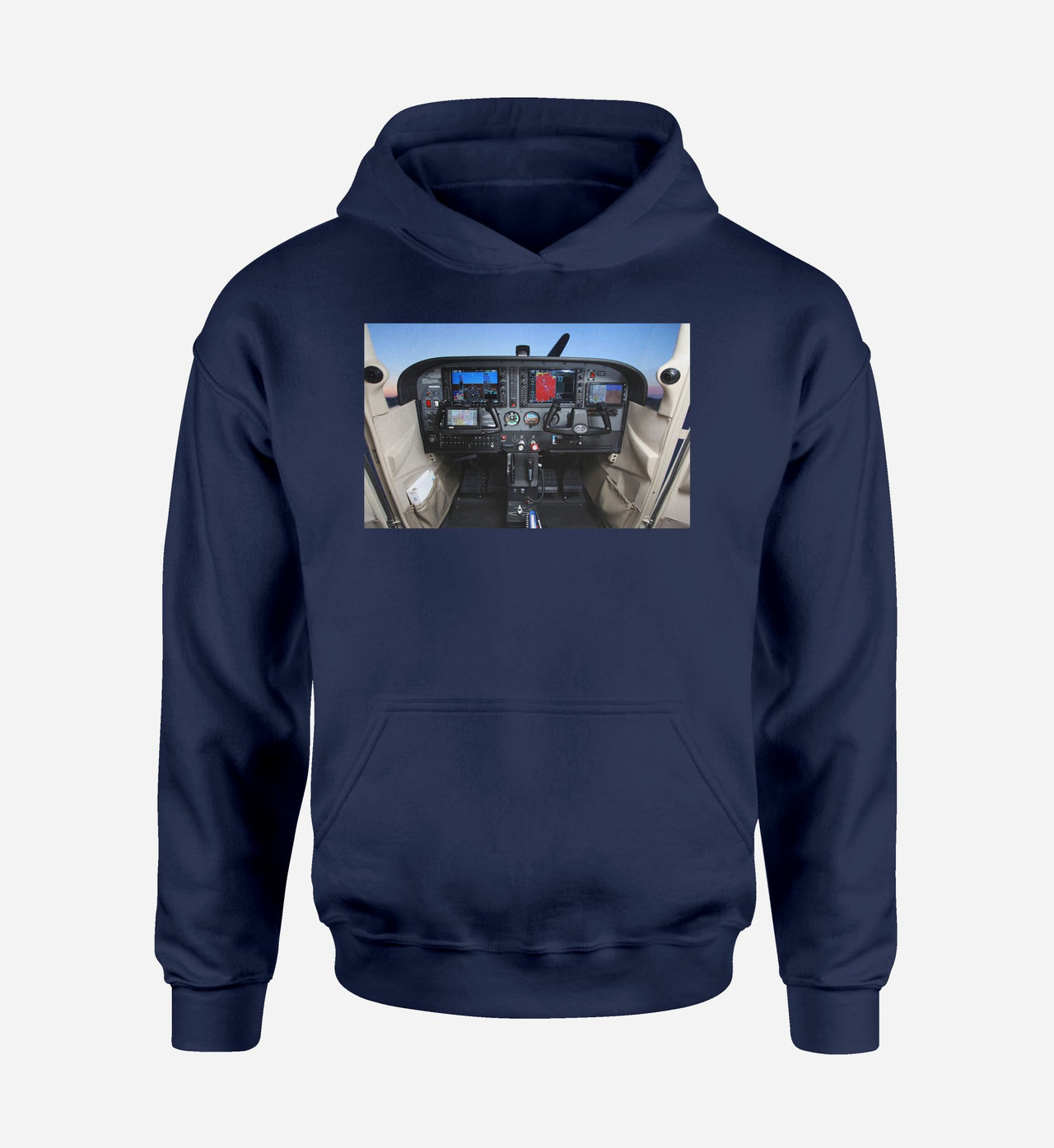 Cessna 172 Cockpit Designed Hoodies