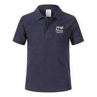 Thumbnail for Boeing 767 Engine (PW4000-94) Designed Children Polo T-Shirts
